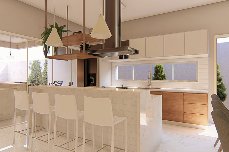 Project of modern with 3 suites
