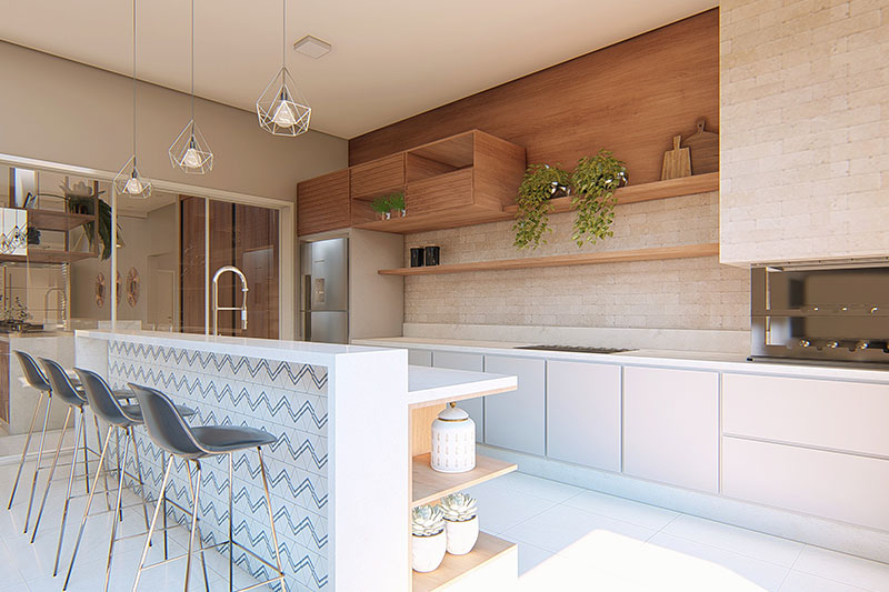 Project of modern with 3 suites