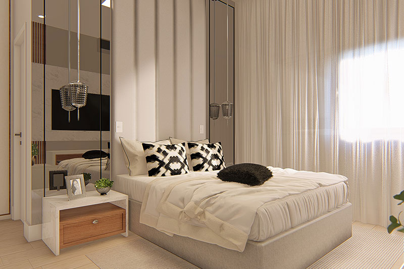Project of modern with 3 suites