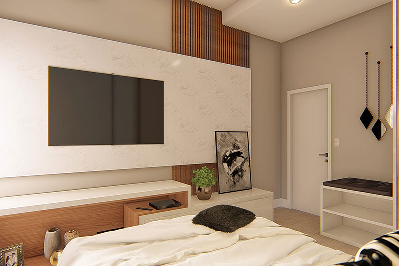 Project of modern with 3 suites