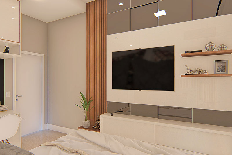 Project of modern with 3 suites