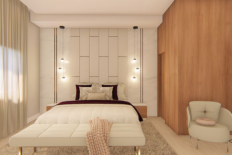 Project of modern with 3 suites