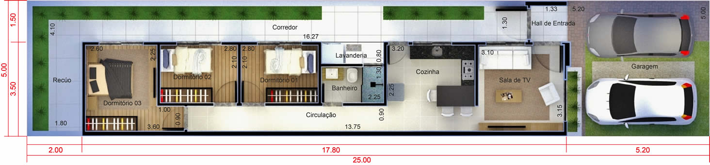 Plant my house my life 3 bedrooms5x25