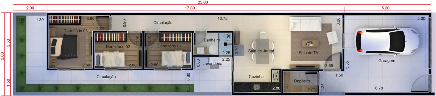 Plant my house, my modern life5x25