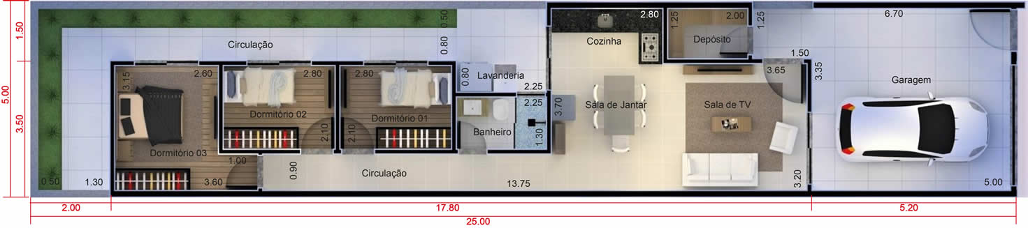 Plant my house, my modern life5x25