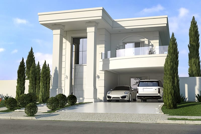 Neoclassical house plan