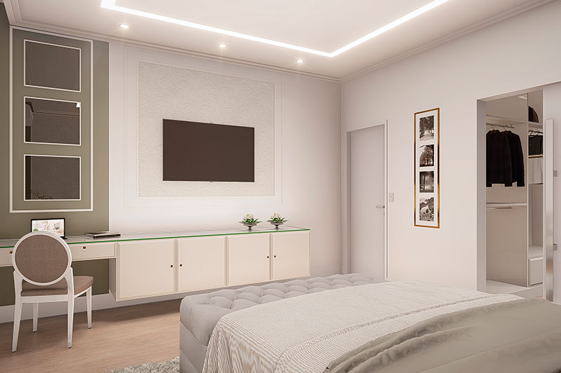 Neoclassical house plan