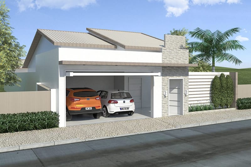 House plan with building plot