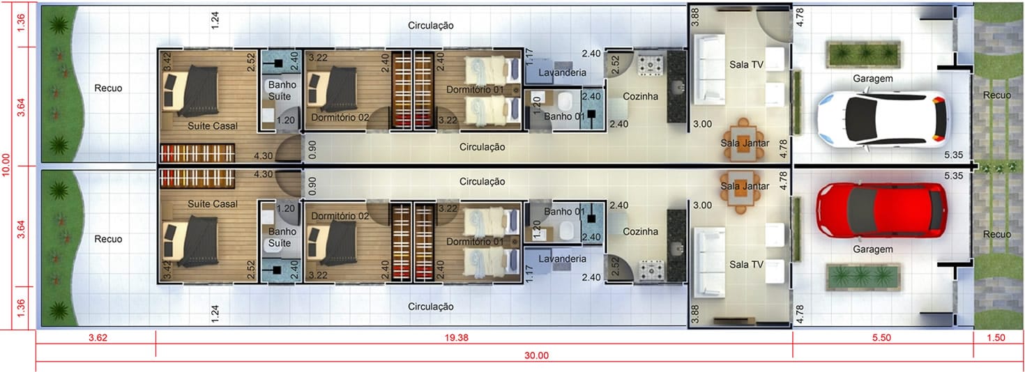 Floor plan10x30