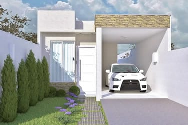 Floor plan with built-in roof