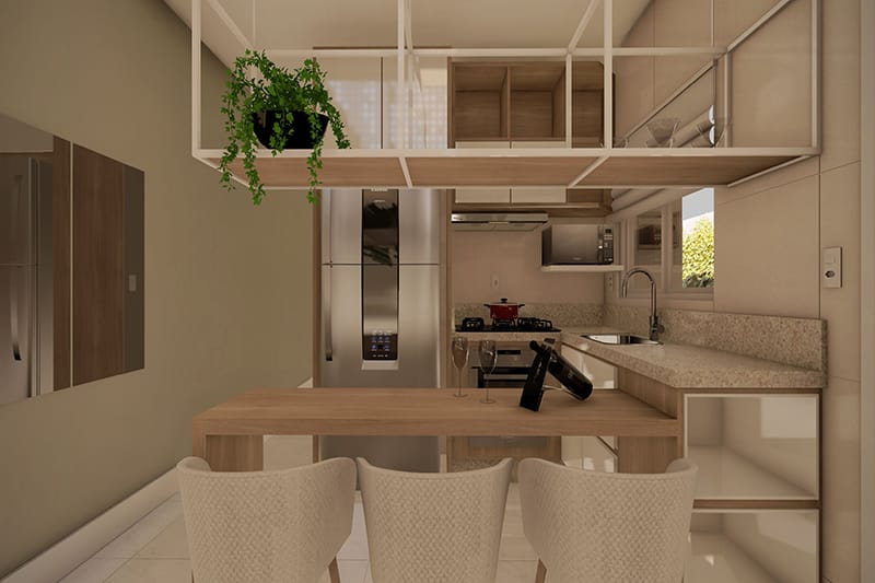 Floor plan with built-in roof