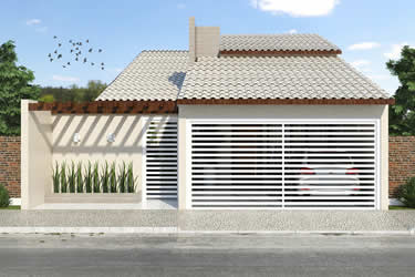 Single storey house plan with roof sight