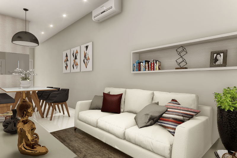 Floor plan with bedroom on the ground floor