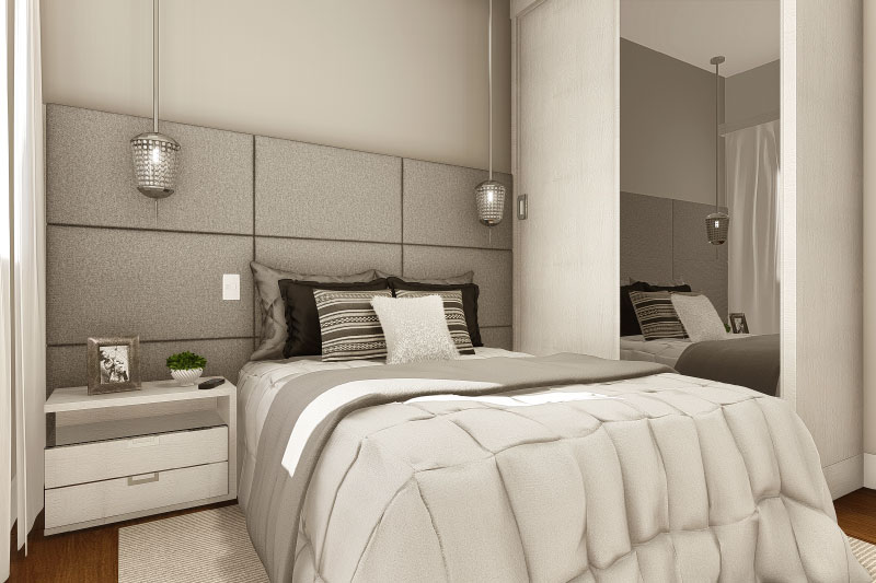 Floor plan with bedroom on the ground floor