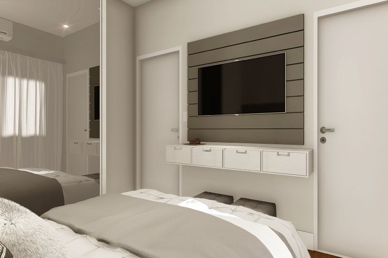 Floor plan with bedroom on the ground floor