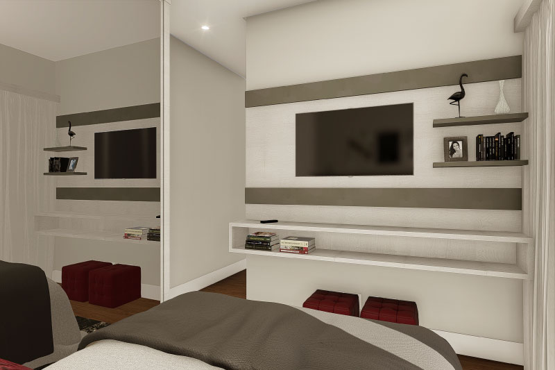 Floor plan with bedroom on the ground floor