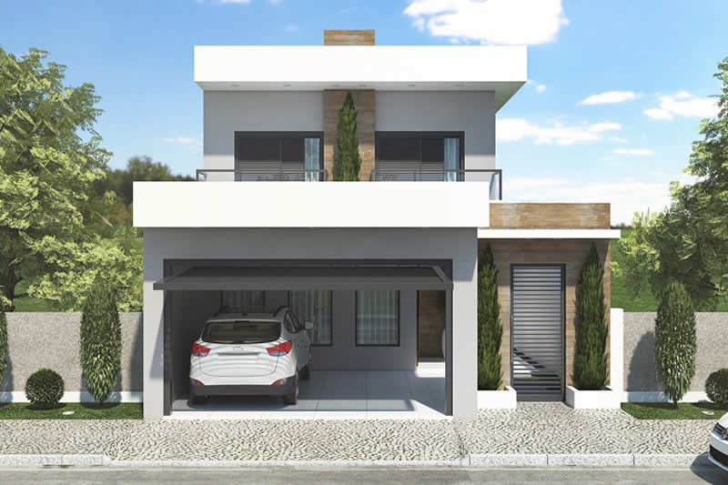 Floor plan with 2 bedrooms and 1 suite
