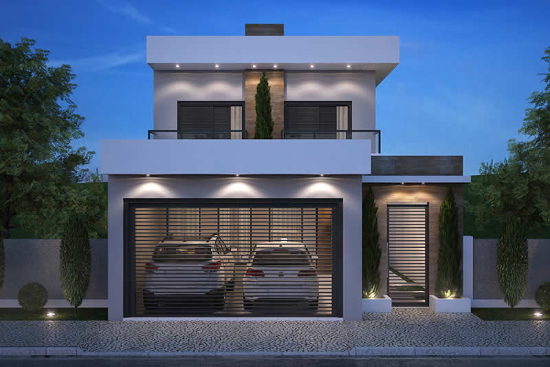 Floor plan with 2 bedrooms and 1 suite
