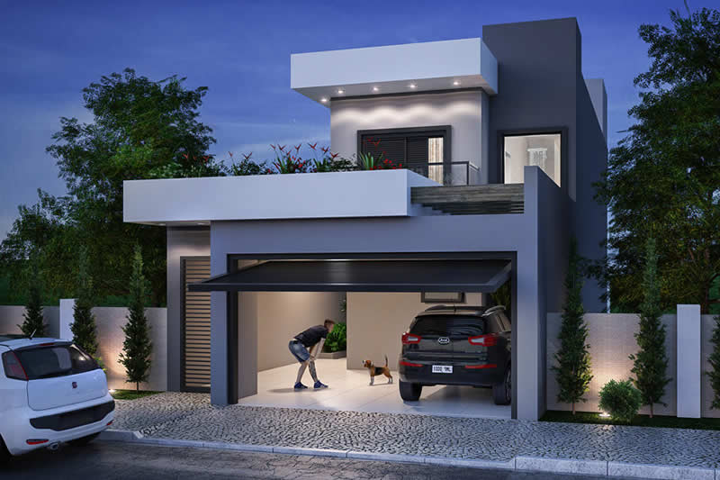 Floor plan for land of 7x20