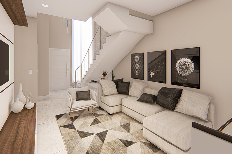 Floor plan with gourmet balcony