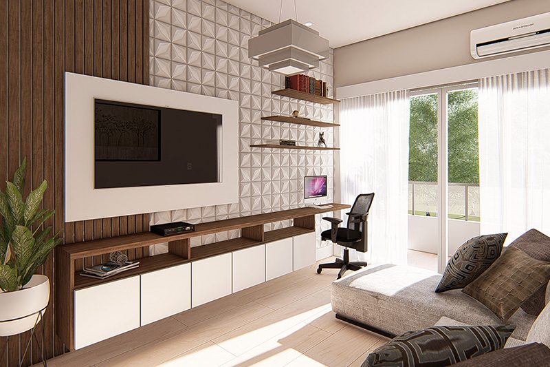 Floor plan with gourmet balcony