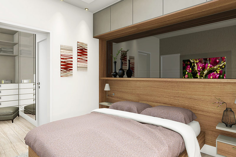 Single storey house plan with building plot