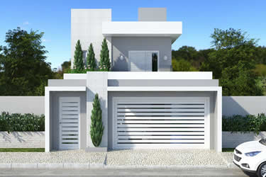 House plan with 3 bedrooms with balcony