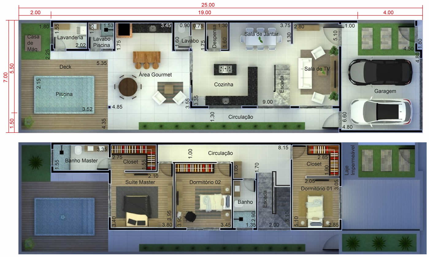 Floor plan with pantry7x25