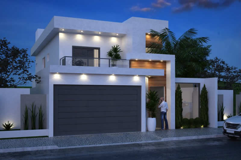 Floor plan with mezzanine in living room