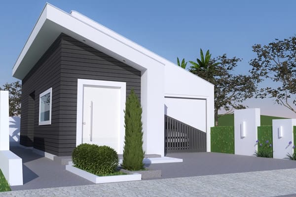 Ground floor house with 2 bedrooms