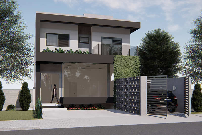 Trading plant with residence