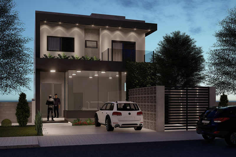 Trading plant with residence