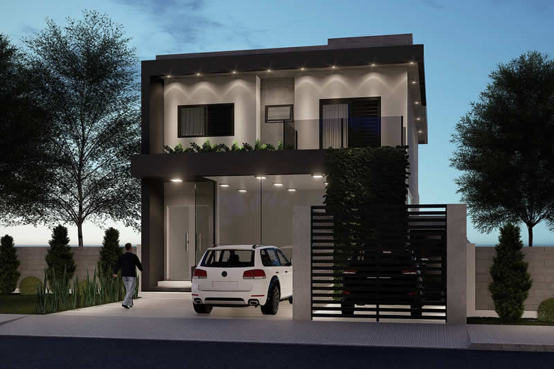 Trading plant with residence