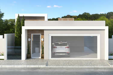 House plan with 3 bedrooms and closet