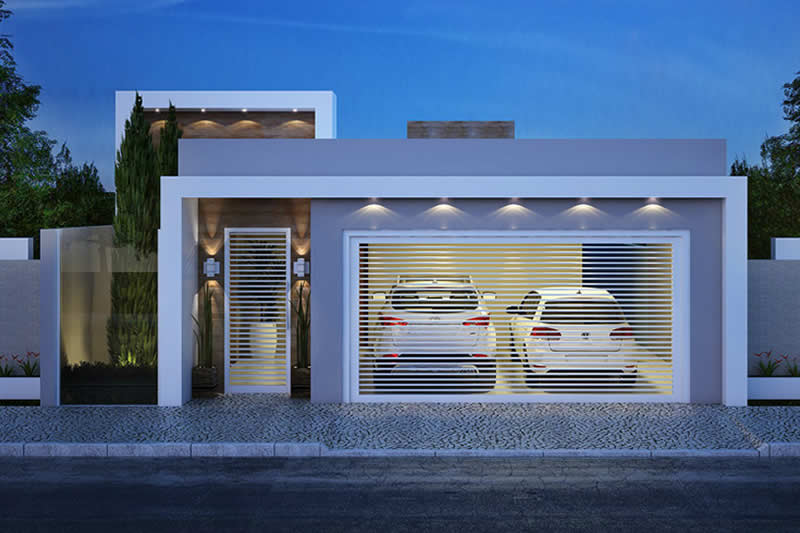 House plan with 3 bedrooms and closet