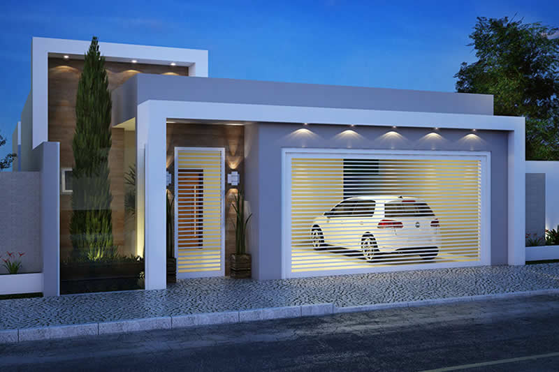 House plan with 3 bedrooms and closet