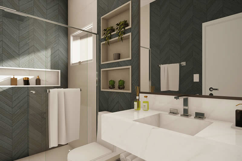 Modern house plan with 2 bedrooms