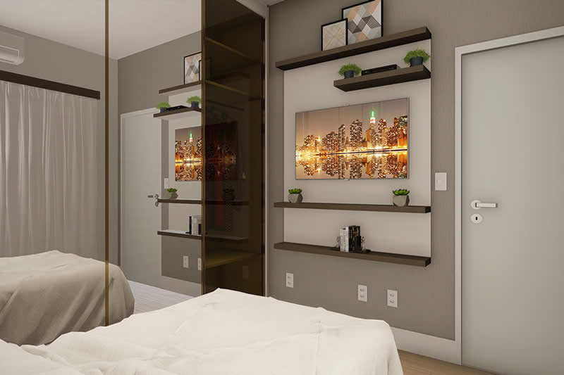Modern house plan with 2 bedrooms