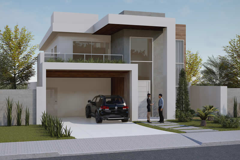 Floor plan with office above