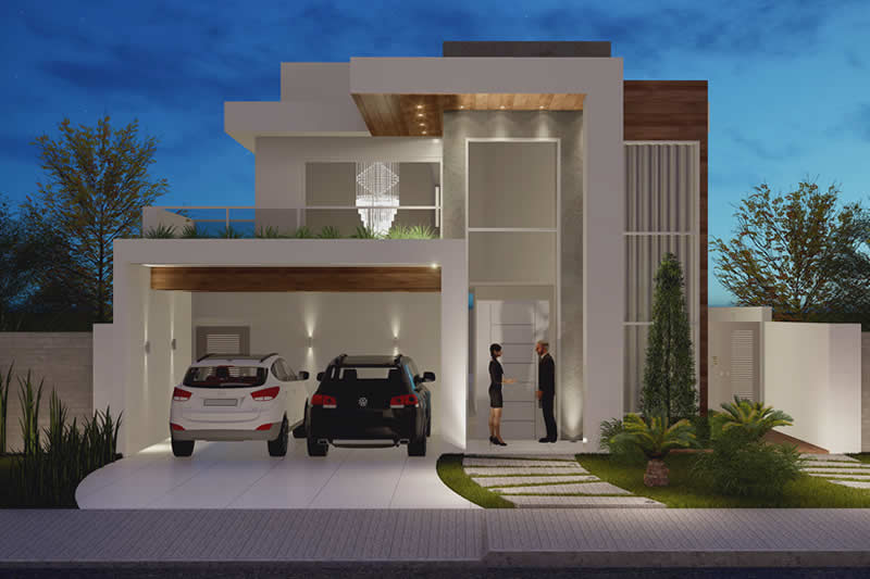 Floor plan with office above