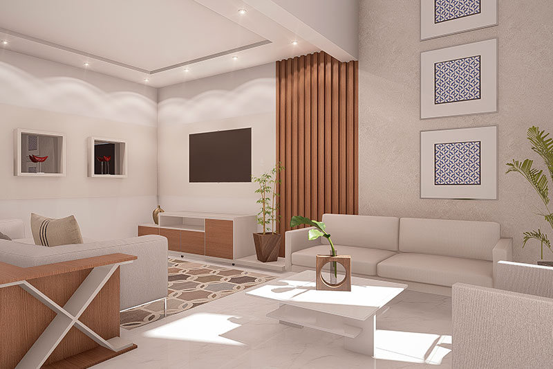 Floor plan with office above