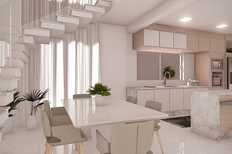 Floor plan with office above