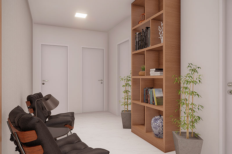 Floor plan with office above