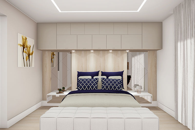 Floor plan with office above
