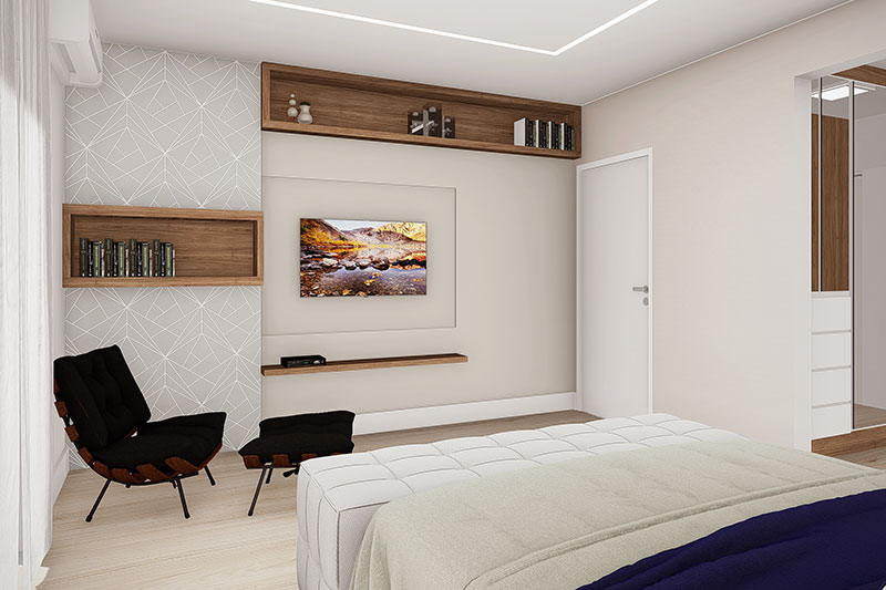Floor plan with office above