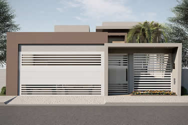 Small house plan with garage