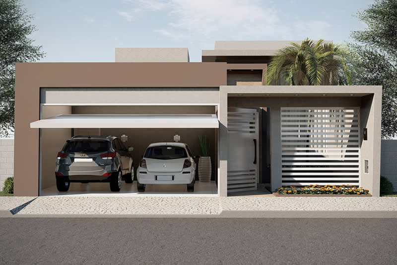 Small house plan with garage