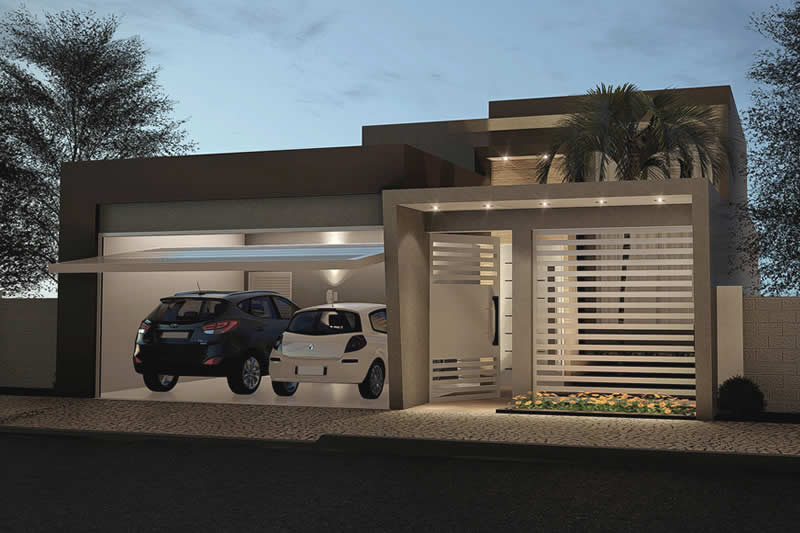 Small house plan with garage