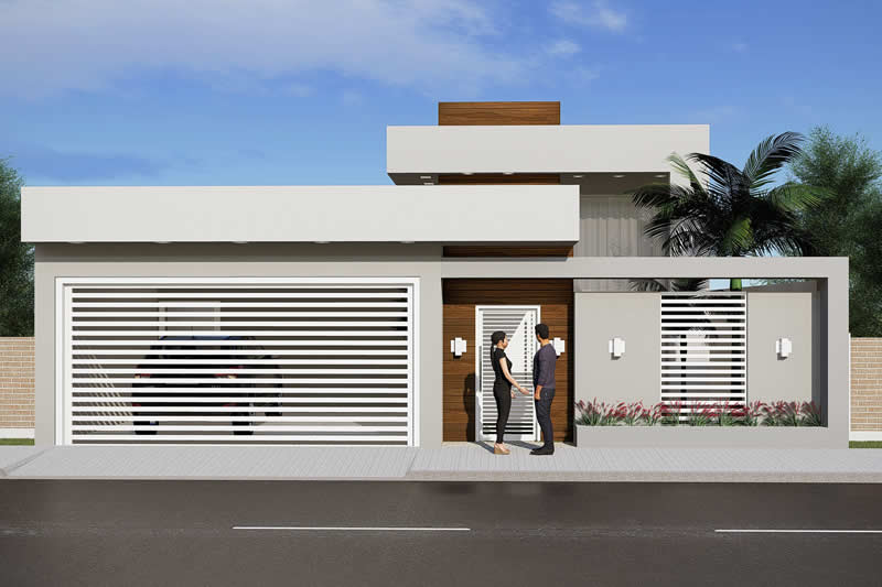 House plan with 3 bedrooms and pool