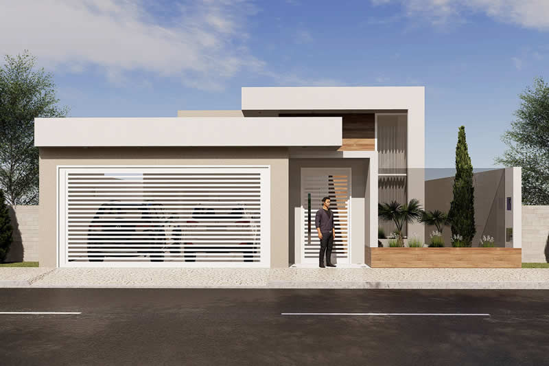House plan with room in front